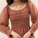 Loeffler Randall - Cecelia Gathered Organza Dress