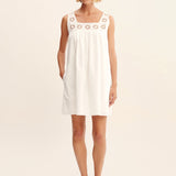 Posse - CECILIA MINI DRESS - VINTAGE WHITE