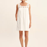 Posse - CECILIA MINI DRESS - VINTAGE WHITE