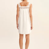 Posse - CECILIA MINI DRESS - VINTAGE WHITE