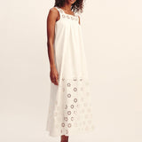 Posse - CECILIA SHIFT DRESS - VINTAGE WHITE