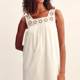 Posse - CECILIA SHIFT DRESS - VINTAGE WHITE