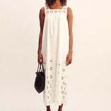Posse - CECILIA SHIFT DRESS - VINTAGE WHITE