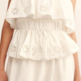 Posse - CECILIA STRAPLESS TOP - VINTAGE WHITE