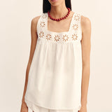 Posse - CECILIA TOP - VINTAGE WHITE