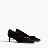 Khaite - Celia Pocket Pump in Black Vintage Calf Leather