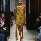 Christopher Esber - Droplet Bead Crochet Suspend Dress