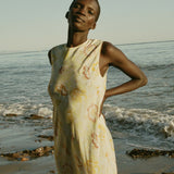 DÔEN - CHANDRA DRESS -- CITRON ANEMONE BLOOM