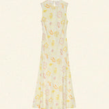 DÔEN - CHANDRA DRESS -- CITRON ANEMONE BLOOM