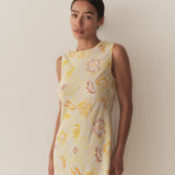DÔEN - CHANDRA DRESS -- CITRON ANEMONE BLOOM