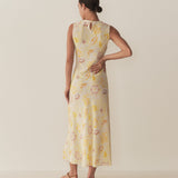 DÔEN - CHANDRA DRESS -- CITRON ANEMONE BLOOM
