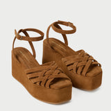 Loeffler Randall - Channing Cacao Suede Platform Sandal