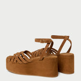 Loeffler Randall - Channing Cacao Suede Platform Sandal