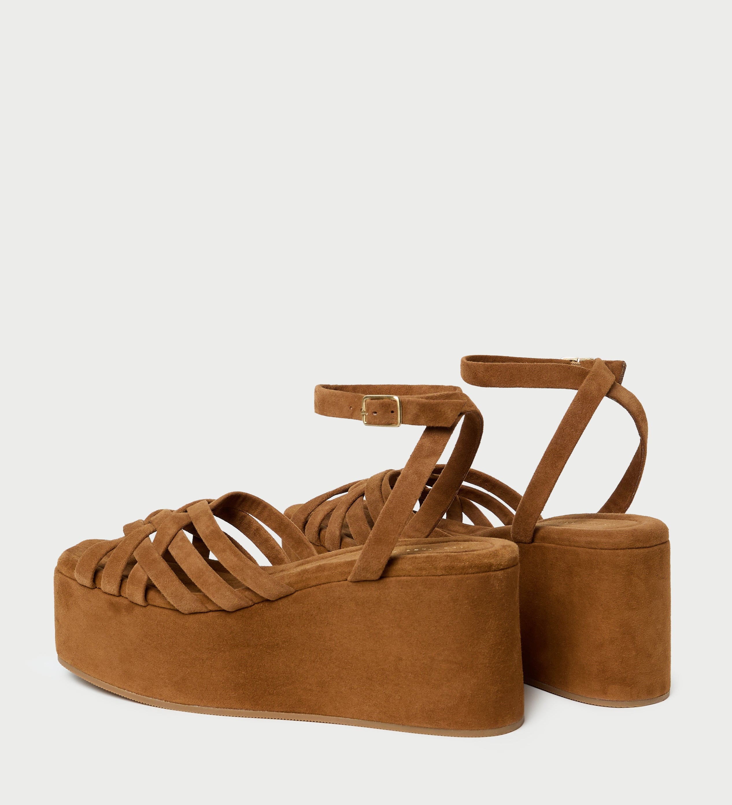 Loeffler Randall - Channing Cacao Suede Platform Sandal