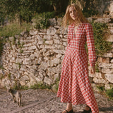DÔEN - CHARLESTON DRESS -- ALSACE PLAID