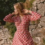 DÔEN - CHARLESTON DRESS -- ALSACE PLAID