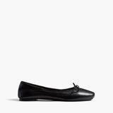 Khaite - Charlotte Ballerina Flat in Black Leather
