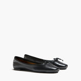 Khaite - Charlotte Ballerina Flat in Black Leather