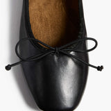 Khaite - Charlotte Ballerina Flat in Black Leather