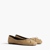 Khaite - Charlotte Ballerina Flat in Barley Haircalf
