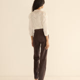 DÔEN - CHEVALIER PANT -- DEEP CHOCOLATE