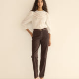 DÔEN - CHEVALIER PANT -- DEEP CHOCOLATE