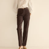 DÔEN - CHEVALIER PANT -- DEEP CHOCOLATE