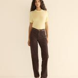 DÔEN - CHEVALIER PANT -- DEEP CHOCOLATE