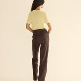 DÔEN - CHEVALIER PANT -- DEEP CHOCOLATE