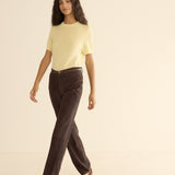 DÔEN - CHEVALIER PANT -- DEEP CHOCOLATE