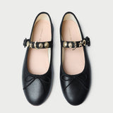 Loeffler Randall - Chiara Black Leather Mary Jane