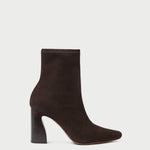 Chloe Brown Suede Ankle Boot in brown suede.