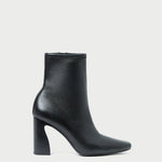 Chloe Black Leather Ankle Boot in black stretch leather.