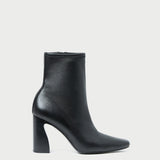 Chloe Black Leather Ankle Boot in black stretch leather.