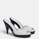 Le Monde Beryl - Kim Sion Cherry Mule / White Leather