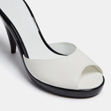 Le Monde Beryl - Kim Sion Cherry Mule / White Leather