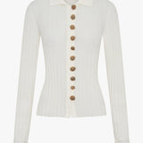 Christopher Esber - Sundial Shell Ribbed Knit Cardigan