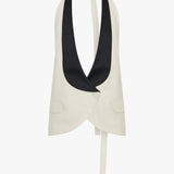 Christopher Esber - Tuxedo Contrast Silk Vest