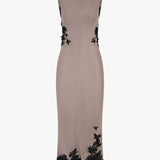 Christopher Esber - Hibiscus Embroidered Rib Dress