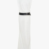 Christopher Esber - Leather Belted Drop Jersey Dress