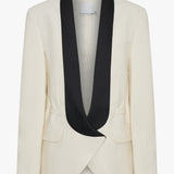 Christopher Esber - Tuxedo Contrast Silk Blazer