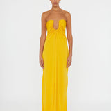 Christopher Esber - Arced Palm Strapless Dress