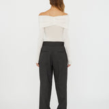 Christopher Esber - Sonora Veiled Long Sleeve Top