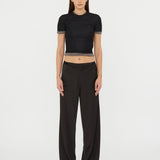 Christopher Esber - Sheer Overlay Loophole Rib Tee