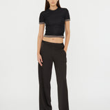 Christopher Esber - Sheer Overlay Loophole Rib Tee