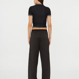 Christopher Esber - Sheer Overlay Loophole Rib Tee