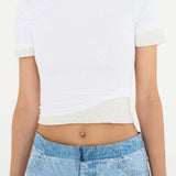 Christopher Esber - Sheer Overlay Loophole Rib Tee