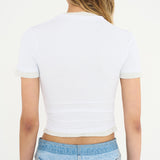 Christopher Esber - Sheer Overlay Loophole Rib Tee