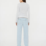 Christopher Esber - Sheer Overlay Peephole Rib Top