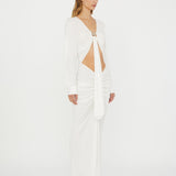 Christopher Esber - Bezel Quartz Disconnect Long Sleeve Dress